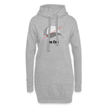 No Cap - Hoodie-Kleid - Grau meliert - Vorne