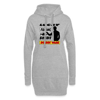 Angeln - Hoodie-Kleid - Grau meliert - Vorne