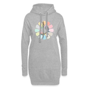 Elif Vav - Hoodie-Kleid - Grau meliert - Vorne