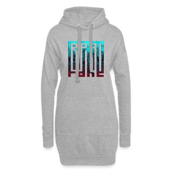 penser fausses pensées positives méditation heureuse - Sweat-shirt à capuche long Femme - gris chiné - Devant