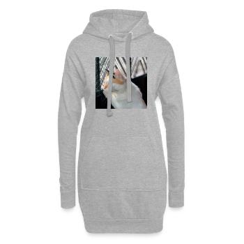 Die Katze - Hoodie-Kleid - Grau meliert - Vorne