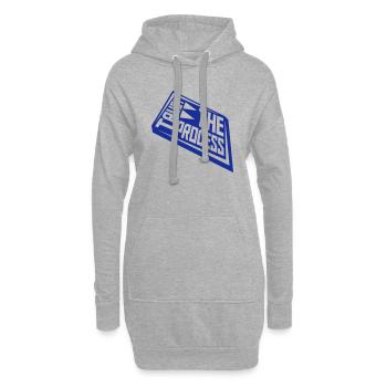 trust the process Zitat - Hoodie-Kleid - Grau meliert - Vorne