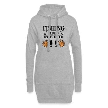 Angling - Hoodie Dress - heather grey - Front