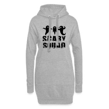 Escouade effrayante Halloween - Sweat-shirt à capuche long Femme - gris chiné - Devant