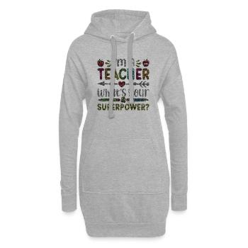 Étudiant 2023 Diplôme d’école d’enseignant d’étudiant du secondaire - Sweat-shirt à capuche long Femme - gris chiné - Devant