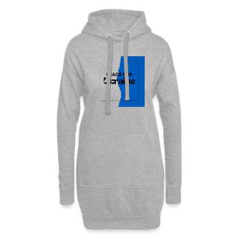 Symbole de la paix mondiale Paix mondiale Ukraine Russie - Sweat-shirt à capuche long Femme - gris chiné - Devant