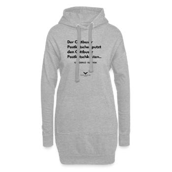 Spreewald Cottbuser Postkutscher in Brandenburg - Hoodie-Kleid - Grau meliert - Vorne