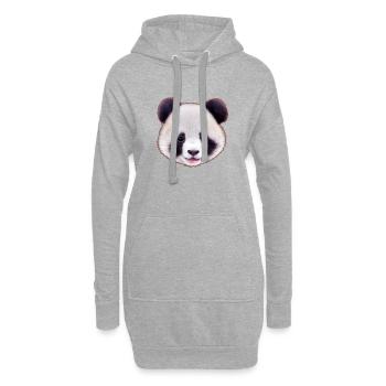Panda 4 - Hoodie-Kleid - Grau meliert - Vorne