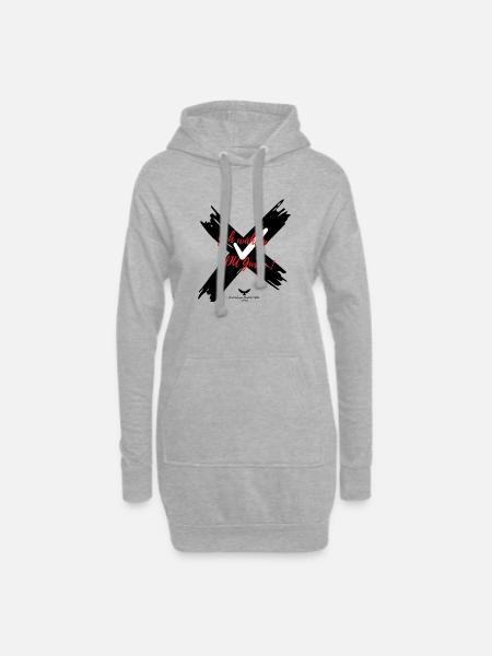 Spreewald Wahl Geh wählen Du Gurke! - Hoodie-Kleid - Grau meliert