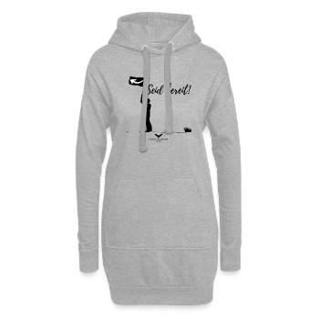 Spreewald Pionier Seid bereit - Hoodie-Kleid - Grau meliert - Vorne