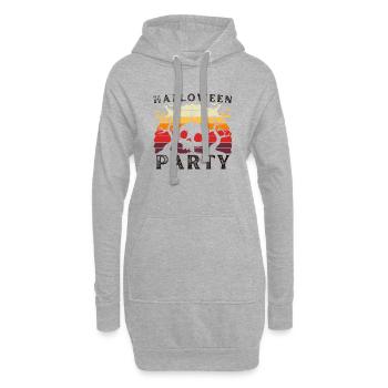 Halloween-Party - Hoodie-Kleid - Grau meliert - Vorne