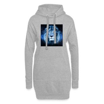 SURREALER LÖWE 8 - Hoodie-Kleid - Grau meliert - Vorne