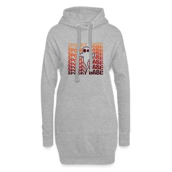 Halloween PNG Spooky babe - Hoodie Dress - heather grey - Front