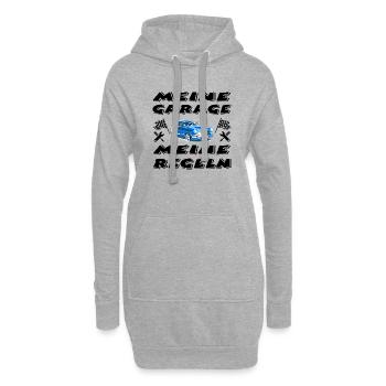 Garage - Hoodie-Kleid - Grau meliert - Vorne