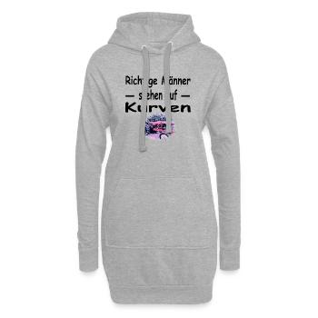 Traktor - Hoodie-Kleid - Grau meliert - Vorne