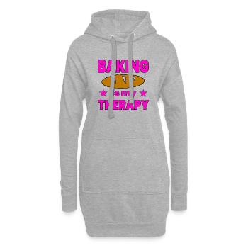 Cuire - Sweat-shirt à capuche long Femme - gris chiné - Devant