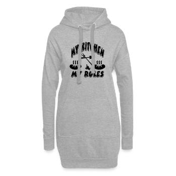 Küche - Hoodie-Kleid - Grau meliert - Vorne