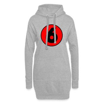 Geburtstag Birthday 6 - Hoodie-Kleid - Grau meliert - Vorne