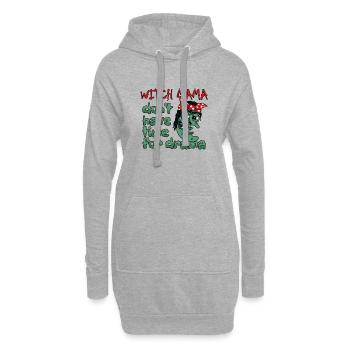 La mère sorcière d’Halloween n’a pas de temps pour le drame - Sweat-shirt à capuche long Femme - gris chiné - Devant