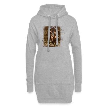 Schweden Schweden Skandinavien Wikinger - Hoodie-Kleid - Grau meliert - Vorne