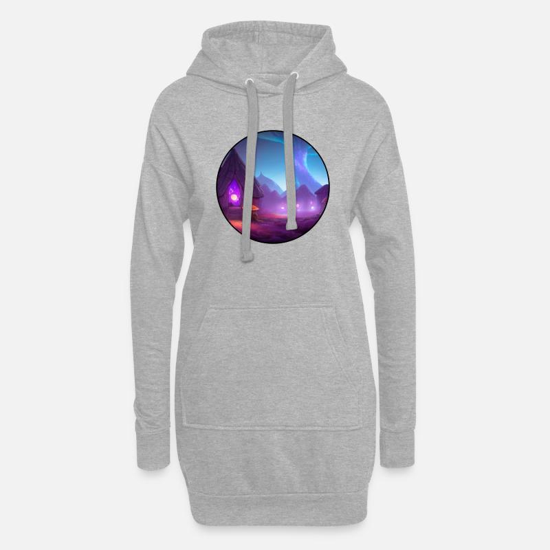 Pilzdorf - Hoodie-Kleid - Grau meliert