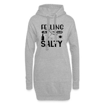Feeling a lil Salty - Hoodie-Kleid - Grau meliert - Vorne