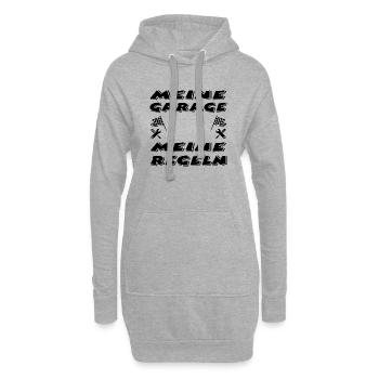 Garage - Hoodie-Kleid - Grau meliert - Vorne