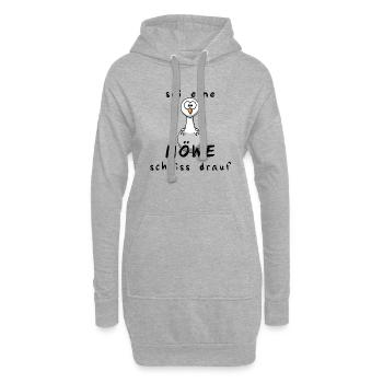 Möwe Nordsee Ostsee Urlaub Moin Strand Vogel Küste - Hoodie-Kleid - Grau meliert - Vorne