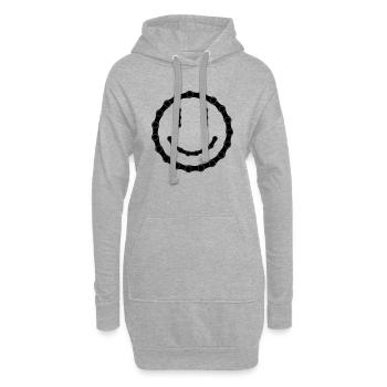 Aurait eu une chaîne de vélo 16 - Sweat-shirt à capuche long Femme - gris chiné - Devant