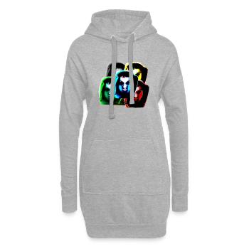 Hoody head: Multi - Hoodie-Kleid - Grau meliert - Vorne