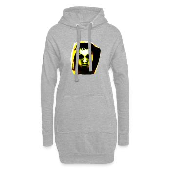 Hoody head: Gold - Hoodie-Kleid - Grau meliert - Vorne