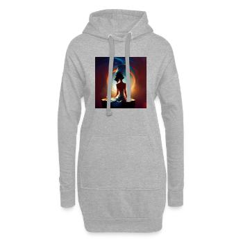ARTWORK SPIRITUAL _03 - Hoodie-Kleid - Grau meliert - Vorne