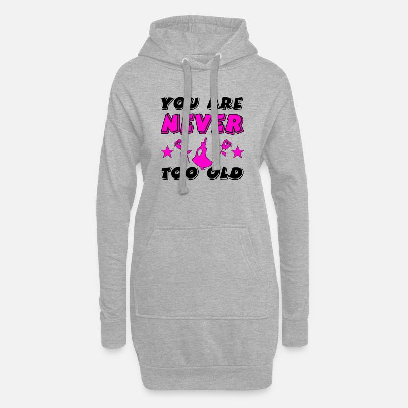 Tanzen - Hoodie-Kleid - Grau meliert