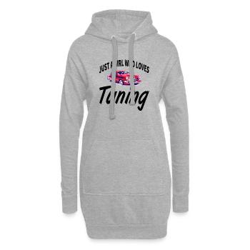 Voiture - Sweat-shirt à capuche long Femme - gris chiné - Devant