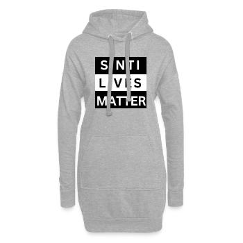 Sinti Lives Matter - Sweat-shirt à capuche long Femme - gris chiné - Devant