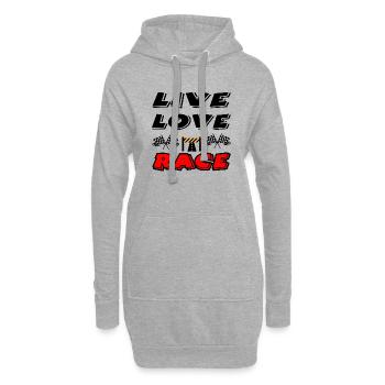 Voiture - Sweat-shirt à capuche long Femme - gris chiné - Devant
