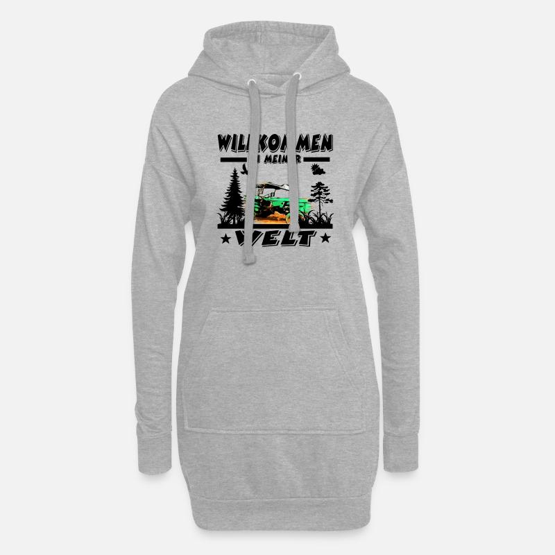 Traktor - Hoodie-Kleid - Grau meliert