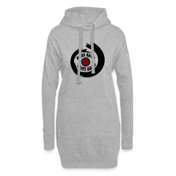 Voiture - Sweat-shirt à capuche long Femme - gris chiné - Devant