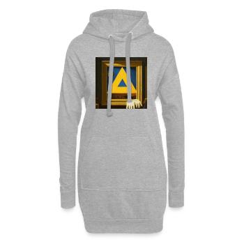 Freemason Secret Symbolism - Hoodie Dress - heather grey - Front
