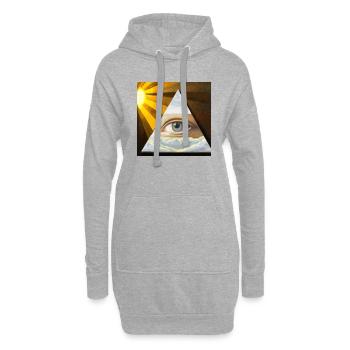 Inner Sight - Hoodie Dress - heather grey - Front