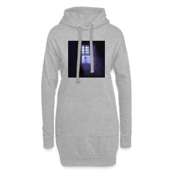 Alien - Hoodie Dress - heather grey - Front
