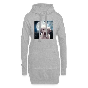 Vom Mondscheinholz - Hoodie-Kleid - Grau meliert - Vorne