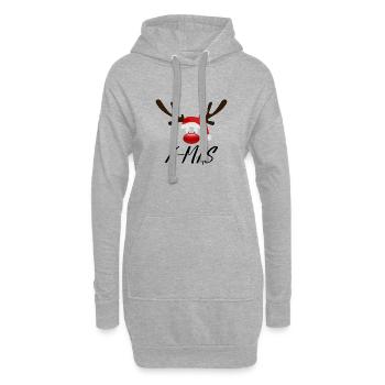 x mas - Hoodie-Kleid - Grau meliert - Vorne