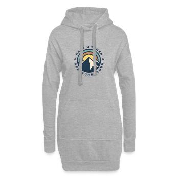 Rustikal Gebirge - Hoodie-Kleid - Grau meliert - Vorne
