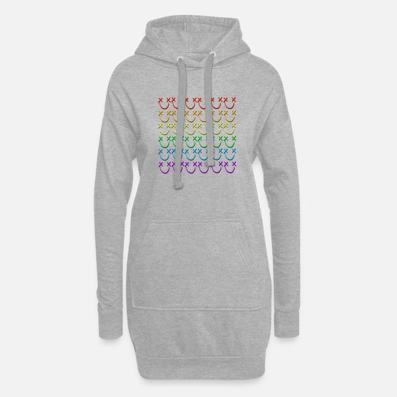 Louismiley Rainbow - Hoodie-Kleid - Grau meliert