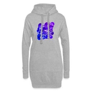 Circles - Hoodie-Kleid - Grau meliert - Vorne