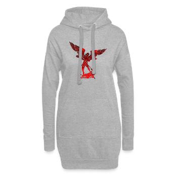 Michael Erzengel Heiliger Christlicher Engel Heiliger Heiliger Snkt - Hoodie-Kleid - Grau meliert - Vorne
