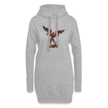 Michael Erzengel Heiliger Christlicher Engel Heiliger Heiliger Snkt - Hoodie-Kleid - Grau meliert - Vorne
