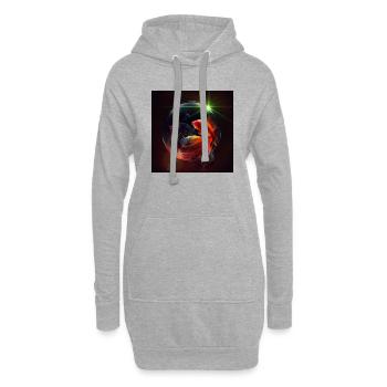 Betta Fisch Universum - Hoodie-Kleid - Grau meliert - Vorne