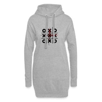Tic Tac Toe - Hoodie-Kleid - Grau meliert - Vorne
